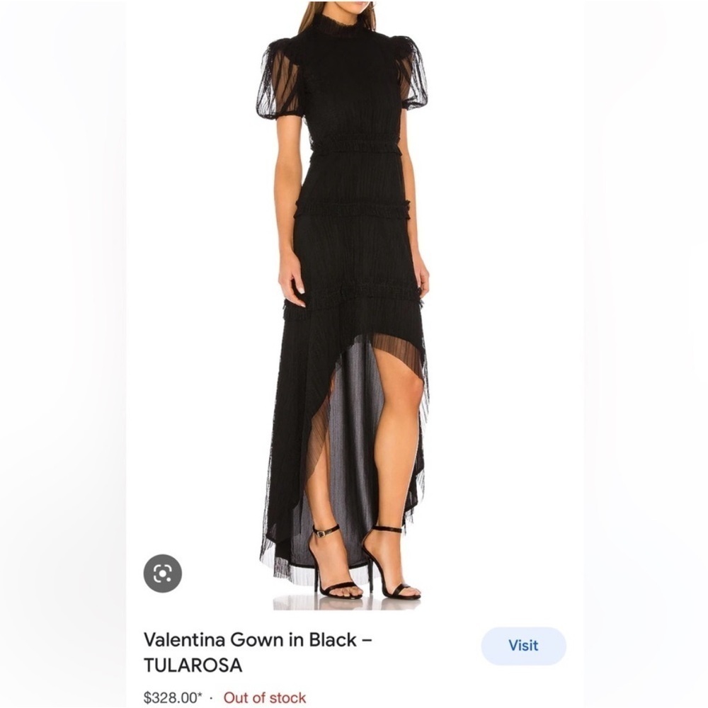 Tularosa Valentina Gown In Black